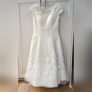 Wedding Dress Tea Length Size 8
